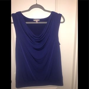 Banana Republic beautiful purple drape neck top